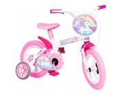 Bicicleta Infantil Styll Magic Rain Bow Aro 12 - Rose e Branco - BIK-03.016-54