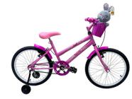 Bicicleta Infantil Super Páscoa Aro 20 Feminina Doll + Rodinha Lateral