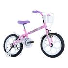 Bicicleta Infantil Track Bikes Pink PW Aro 16 Freio V-Brake