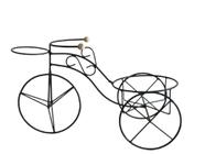 Bicicleta Jardim Decorativa De Ferro Com Suporte Para 2 Vasos