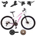 Bicicleta KSW MWZA Feminina ARO 29 24 VELOCIDADES ALUMÍNIO MTB Cubo/Catraca K7 SHIMANO