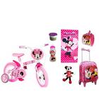 Bicicleta Menina Rodinha Infantil Minnie Aro 12 Com 7 Itens - NO Informado