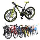 Bicicleta Miniatura Fashion Verde Escala 1:10 Bike Decoração