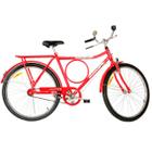 Bicicleta monark barra circular aro 26 vermelha