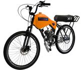 Bicicleta Motorizada 80cc Fr Disc/Susp com Carenagem Banco XR Rocket