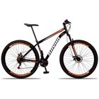 Bicicleta Mountain Bike 21 Velocidades Aço Suspensão Shimano Laranja