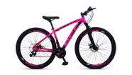 Bicicleta mountain bike aro 29 off firefly 24 marchas rosa tam.19