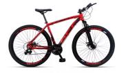 Bicicleta mountain bike aro 29 off firefly 24 marchas vermelha tam.19