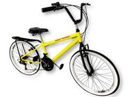 Bicicleta mtb com bagageiro 18 marchas aro 26 mod montadinha