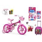 Bicicleta Patrulha Canina Aro 12 Infantil Skye Com 9 Itens