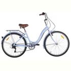 Bicicleta Retrô Aro 26 Alumínio 7V Azul Shimano City