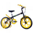 Bicicleta Track Dino Aro 16 Preto/Amarelo - TRACK E BIKES