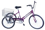 Bicicleta Triciclo Aro 26 Adulto Violeta
