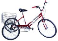 Bicicleta Triciclo Aro 26 Vermelho