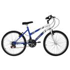 Bicicleta Ultra Bikes Aro 24 Feminina Bicolor Freio V Brake