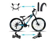 Bicicleta Viking Aro 26 TuffX25/30 Vmaxx Freio Hidráulico 21V Preto Azul