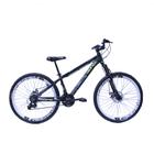 Bicicleta Viking TUFF 30 Freeride Aro 26 Freio a Disco Cambios Shimano Preto Amarelo Neon Aro Branco