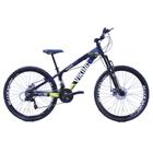 Bicicleta Viking X TUFF 25/30 26 Freio a Disco 21V Cambios Importados Preto amarelo