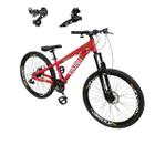 Bicicleta Vikingx 21v Aro 26 Tuff 25 Aluminio Cambio Shimano Dianteiro Traseiro Rodas Vmaxx