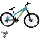 Bicicleta Vikingx 24V Tuff 25 Cambio Shimano Traseiro Aluminio Rodas Vmaxx Mtb Freeride