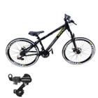 Bicicleta Vikingx Tuff 30 Aro 26 Aluminio 24v Cambio Shimano Traseiro Mtb Unissex Freio Disco Rodas Vmaxx