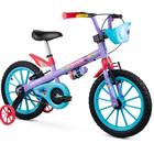 Bicicletinha para Menina aro 16 com Rodinha Stitch Nathor