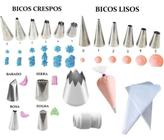 Bico Churros Gr + 16 Bicos Pçs Inox + Adaptador + 3 Sacos M