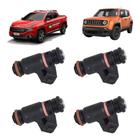 Bico injetor fiat toro 1.8 16v jeep renegade 1.8 16v flex 2016 á 2020 e-torq - kit c/ 4 unidades