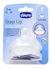 Bico Para Mamadeira Chicco Step Up 6m+ Fluxo Rápido Com 2 Un