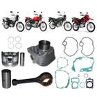 Biela+Kit Cilindro Completo Mahle Metal Leve NXR Bros 125 2003 A 2005