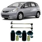 Bieleta + Kit Batente Honda Fit Dianteiro 2003 Até 2008 O Par