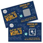 Big Dot of Happiness Blast Off to Outer Space - Rocket Ship Baby Shower ou Jogo de Festa de Aniversário Scratch Off Cards - 22 Contagem