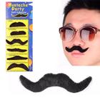 Bigode Adesivo Para Festas e Carnaval Cartela C/ 6un