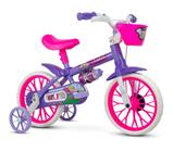 Bike Infantil Aro 12 Com Rodinhas Violet Nathor