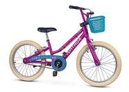 Bike Infantil Aro 20 Lovely Feminina C/Pezinho De Descanso E Cesta