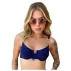 Bikini Avulso Top Retro Cores Lançamento Verão Brilhoso