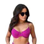 Bikini Avulso Top Retro Cores Lançamento Verão Brilhoso