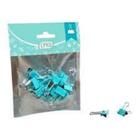 Binder Clips 12 Pc Ziper Bag 19 Mm Verde-Lo101-618