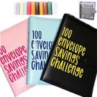 Binder MQQ 100 Envelope Challenge com livro de poupança e bolsas