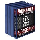 Binder Samsill Durable D Ring de 1 polegada azul, pacote com 4