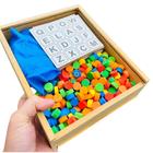 Bingo de Letras Alfabeto Peças Em Madeira 281 peças - Toy Trade