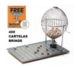 Bingo Profissional Nº 3 (Grande) Cromado 75 Bolinhas + 400 cartelas