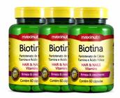 Biotina Firmeza e Crescimento Maxinutri 3x60 Cápsulas