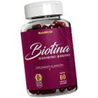 Biotina Suplemento Alimentar Rico Acido Fólico Vitamina Saúde Cabelos e Unhas Natunéctar Original Pote 60 Capsulas