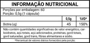 Biotina Vitamina B7 500mg 6 X 60 Cápsulas - Flora Nativa