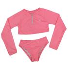 Biquini blusinha infantil menina Romitex rosa