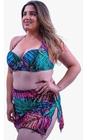 Biquíni Com Saia Plus Size Saída De Praia