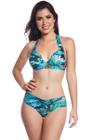 Biquíni de Praia Tropical Blue Push Up