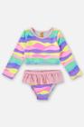 Biquíni Infantil FPS+50 com Blusa e Calcinha (Roxo) Up Baby 45392