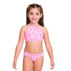 Biquíni Infantil Proteção UPF50+ Capri - Pink Lobster